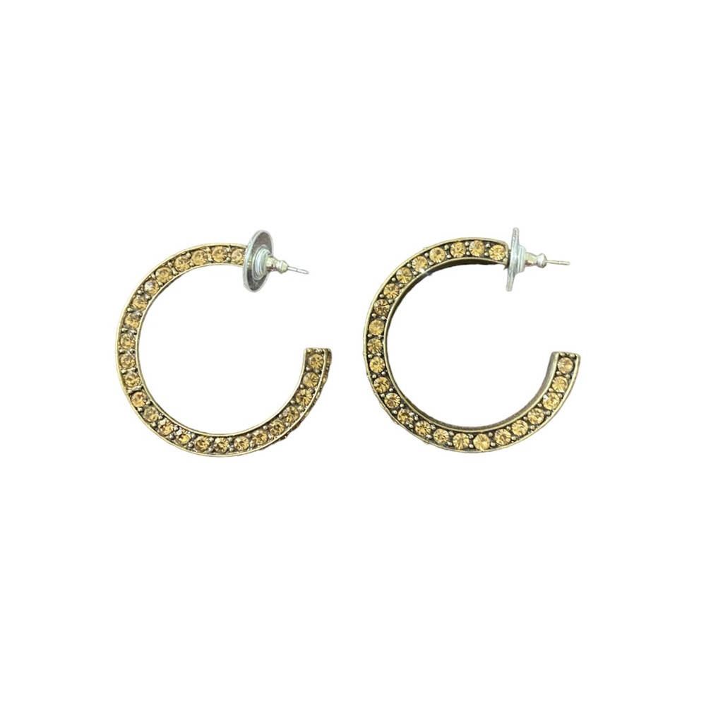 Sparkly Half Hoop Earrings
